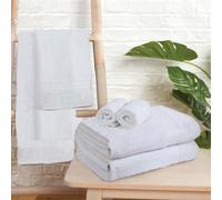 Ohs Luxury 100% Cotton Bath Sheet Bathroom Towel, 90 X 150Cm - White