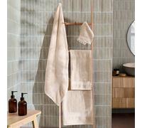 OHS Luxury 100% Cotton Bath Sheet Bathroom Towel in Beige OHS Beige Bath Sheet