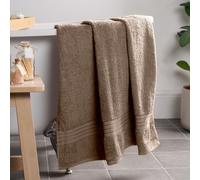 OHS Luxury 100% Cotton Bath Sheet Bathroom Towel in Light Brown OHS Light Brown Bath Sheet