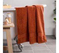 Ohs Luxury 100% Cotton Bath Towel, 70 X 115Cm - Burnt Orange