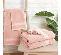 Ohs Luxury 100% Cotton Bathroom Hand Towel, 50 X 80Cm - Blush
