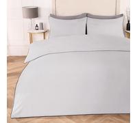 OHS Luxury Duvet Cover Set Piped Edge Soft Quilt Pillowcase Bedding, King