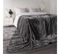 OHS Luxury Faux Fur Large Mink Fleece Throw Blanket