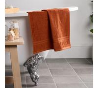 OHS Luxury Hand Towel 100% Cotton Bathroom in Burnt Orange OHS Burnt Orange