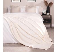 OHS Luxury Large Waffle Honeycomb Mink Warm Throw