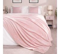 OHS Luxury Large Waffle Honeycomb Mink Warm Throw