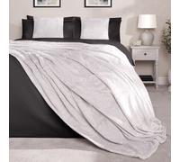OHS Luxury Large Waffle Honeycomb Mink Warm Throw in Grey | Size: 200 cm x 240 cm OHS Grey 200 cm x 240 cm