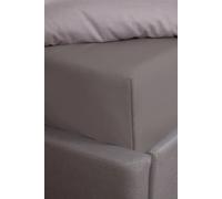 OHS Luxury Plain Dyed Cotton 30cm Deep Fitted Bed Sheet in Grey | Size: King Fitted OHS Grey King Fitted