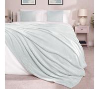OHS Luxury Popcorn Waffle Blanket Large Warm Fleece Throw Over Bed Travel
