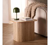 OHS Madison Ribbed Side Table Corner Bedroom Living Room Office Bedside in Natural OHS Natural