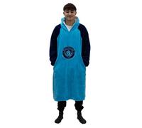 OHS Manchester City Fc Hoodie Blanket Oversized Sweatshirt Sherpa, Blue - Large