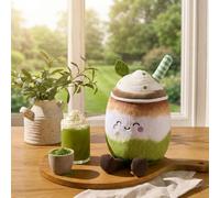 Ohs Mandy The Matcha Filled Cushion Novelty Home Decor Fleece Toy