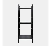 OHS Manhattan 3 Tier Shelving Unit Modern Wire Storage Organiser in Black OHS Black
