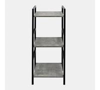 OHS Manhattan 3 Tier Shelving Unit Modern Wire Storage Organiser in Light Grey OHS Light Grey