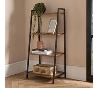 OHS Manhattan 4 Tier Shelving Unit Modern Wire Storage Organiser in Natural OHS Natural
