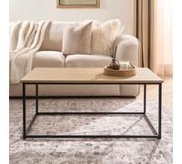 OHS Manhattan Coffee Table with Metal Frame Living Room Home Decor in Natural OHS Natural