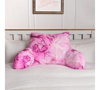 OHS Marble Cushion Filled Plump Padded Lumbar Soft Support Bed Chair Reading Gaming in Pink OHS Pink