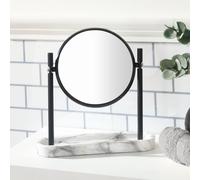 Ohs Marble Effect Countertop Freestanding Makeup Vanity Mirror Multi One Size