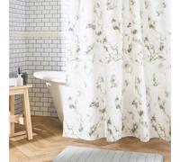Ohs Marble Effect Mould Resistant Shower Curtain