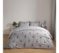 OHS Marble King Size Bedding Set, Ultrasoft Fabric Microfibre Reversible Purple Marble Pattern Luxurious Duvet Cover & 2 Pillowcase For Ladies, Purple-King Size