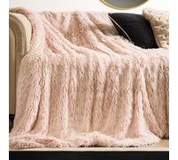 OHS Marl Fluffy Fleece Throw Super Soft Decorative Blanket