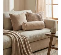 Ohs Matte Velvet Filled Bolster Cushion Scatter Throw Pillow