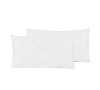 OHS Memory Foam 1/2 Pack of Pillow Cushion Soft Hotel Quality Bounce Luxury Bedding in White OHS White