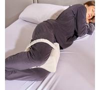 OHS Memory Foam Knee Pillow Leg Cushion for Side Sleeper in White OHS White