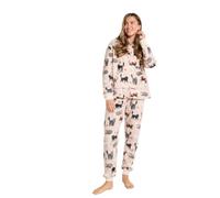 OHS Mens Pyjamas Set Sherpa Lined Two Piece Coral Fleece Pyjamas Women Men Hooded Bottoms Soft Warm Winter Fluffy Pjs Sleep Nightwear, S/M/L