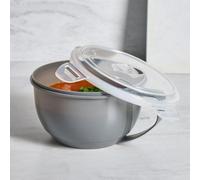 Ohs Microwavable Plastic Soup Bowl Container With Handle Lid
