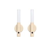 OHS Motion Sensor Lights Indoor Rechargeable Wall Lights 2 Pack, Natural