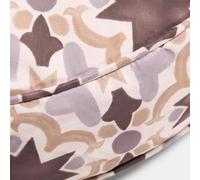 OHS Outdoor Cushions Filled Tile Print Floor Cushion, Soft Comfy Garden Cushions Waterproof Seat Pad for Living Room Patio Balcony Round Seat Cushion Indoor Outdoor Seat Pads, Natural - 60cm