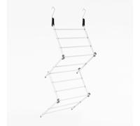 OHS Over Door Clothes Airer Utility Caravan Towel Clothes Drying Rack Hanger Compact in White OHS White