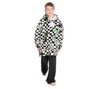 OHS Oversized Blanket Hoodie Kids Sherpa Halloween Hoodie,Mono Checkerboard