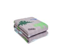 OHS Pack of 10 Printed Fleece Blanket Throw in Grey | Size: 120 cm x 150 cm OHS Grey 120 cm x 150 cm