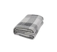 OHS Pack of 10 Printed Fleece Blanket Throw in Light Grey | Size: 120 cm x 150 cm OHS Light Grey 120 cm x 150 cm