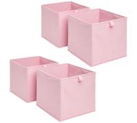OHS Pack Of 4 Folding Storage Organiser Cube Home Laundry Box