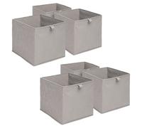 OHS Pack Of 6 Folding Storage Organiser Cube Home Laundry Box