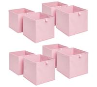 OHS Pack Of 8 Folding Storage Organiser Cube Home Laundry Box