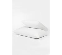 OHS Pair of 2 Soft Touch Support Medium Bounce Back Pillows in White OHS White