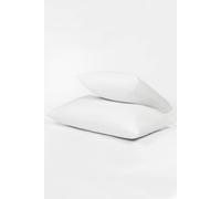 OHS Pair of Soft Touch Bounce Back Medium Anti-Allergy Pillows in White OHS White