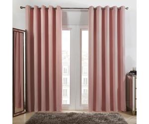 OHS Pair Of Thermal Ready Made Eyelet Blackout Curtains