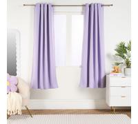 OHS Pair of Thermal Ready Made Eyelet Blackout Curtains in Lilac | Size: 117 cm width x 183 cm drop OHS Lilac 117 cm width x 183 cm drop