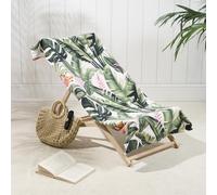 OHS Palm Leaf Towel Bath Quick Dry Summer Travel Microfibre Absorbent Swim in Pale Green OHS Pale Green