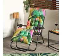Ohs Palm Print Gravity Chair Seat Cushion Outdoor Garden Water Resistant