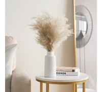 OHS Pampas Grass Faux Fluffy In Vase Artificial Natural Style Plant Decorative Home