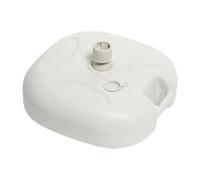 OHS Parasol Base Weight Fillable, Easy to Fill with Water Sand Square Plastic Parasol Bases Heavy Duty Outdoor Furniture Umbrella Holder Stand 12.5 Thickness Height Adjustable, Cream