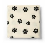 Ohs Paw Pet Dog Blanket Throw Soft Puppy Animal Mat, Cream