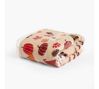 OHS Paw Print Sherpa Fleece Dog Blanket Washable Fluffy Reverse Cats Throw