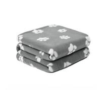 OHS Pet Dog Blanket Throw Soft Crate Paw Puppy Animal Mat, Charcoal - 120 X 150Cm